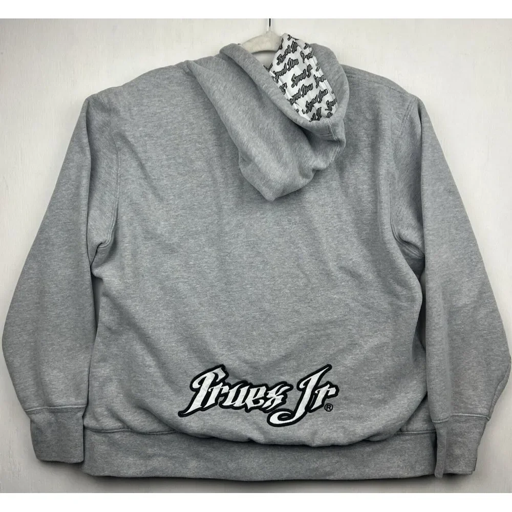 Truex Jr 56 Nascar Speed Diva Womens‎ XL Grey Full Zip Embroidered Jacket